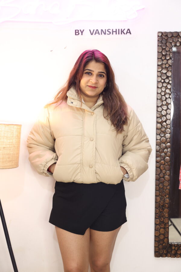 Cozy Beige Puffer Jacket - Image 2