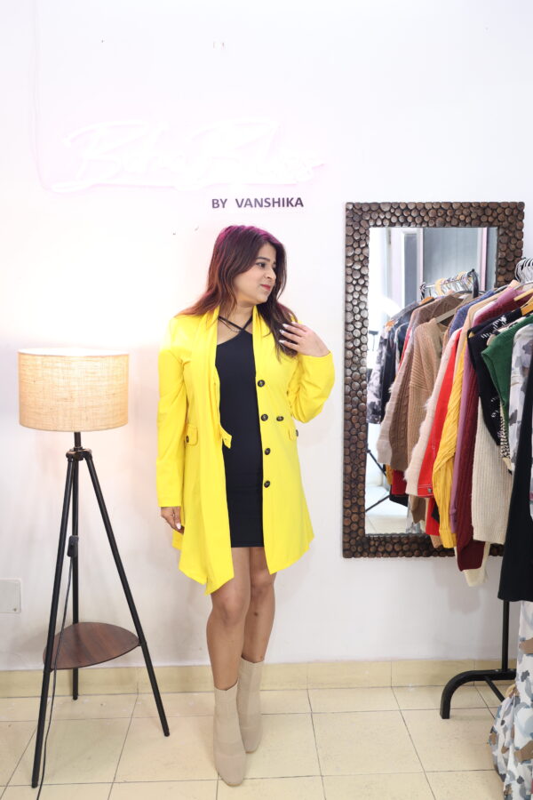 Yellow Blazer Dress