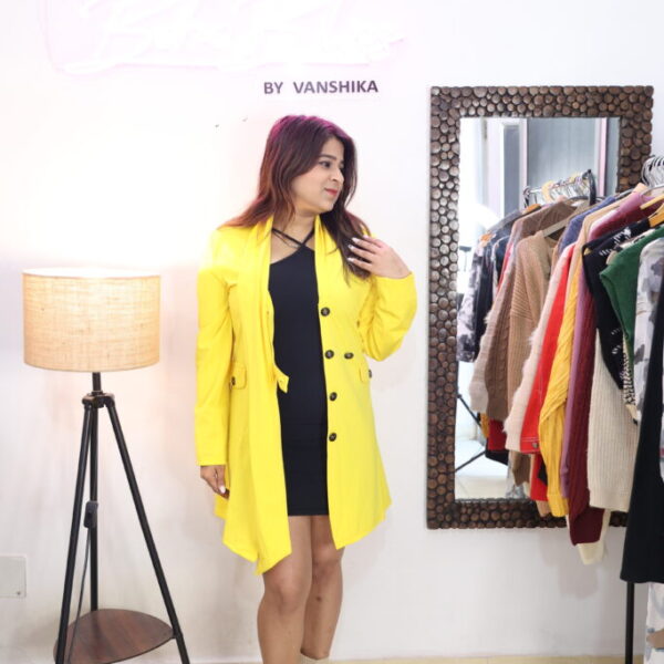 Yellow Blazer Dress